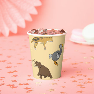 Extinct Animals  Paper Cups