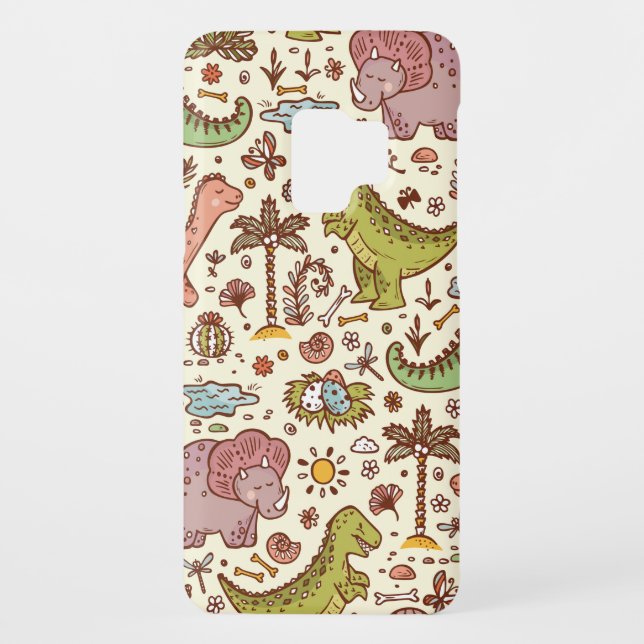 Extinct animals. Prehistoric Reptiles. Cute Cartoo Case-Mate Samsung Galaxy Case (Back)
