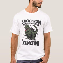 Extinction Funny Dinosaur Graphic T-Shirt