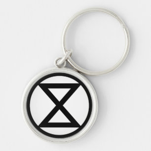 Extinction symbol keychain