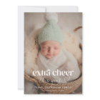 Extra Cheer Christmas Birth Announcement