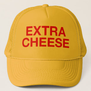 EXTRA CHEESE fun slogan trucker hat