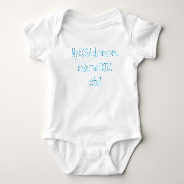 Extra Chromosome Baby Bodysuit  (Front)