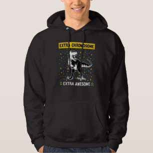 Extra Chromosome Extra Awesome Dinosaur T Rex Wds Hoodie