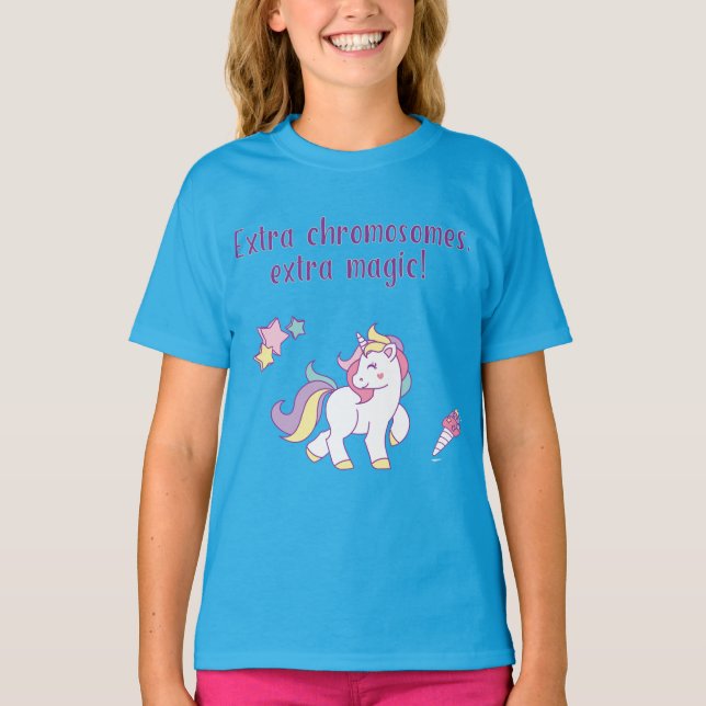 Extra Chromosome Magic Unicorn T-Shirt (Front)