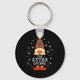 Extra Gnome Xmas Family Christmas Keychain