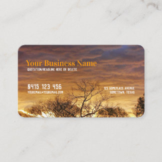 Extra Golden Clouds Business Card