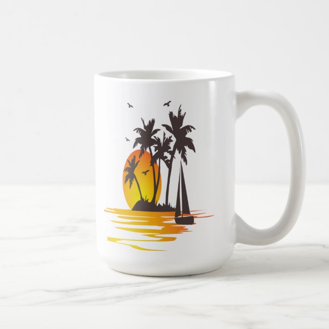 Extra Large Coffee Mug with a Beautiful View (Right)