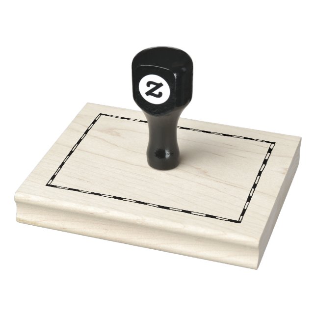 Extra Large Map Border Rubber Stamp (Stamp)