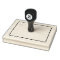 Extra Large Map Border Rubber Stamp