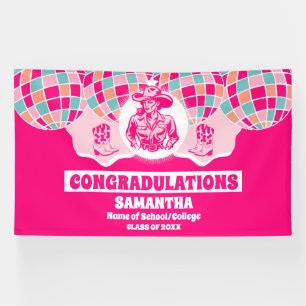 Extra Large Space Cowgirl 2024 Graduation Banner