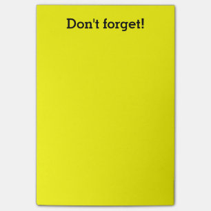 Extra Large Yellow notes Custom office supplies