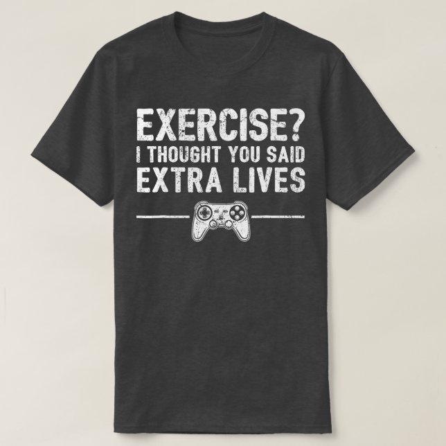 Extra Lives Funny Video Game Controller Retro  Boy T-Shirt (Design Front)