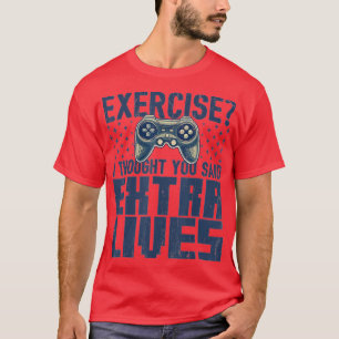 Extra Lives Funny Video Game Controller Retro  Boy T-Shirt