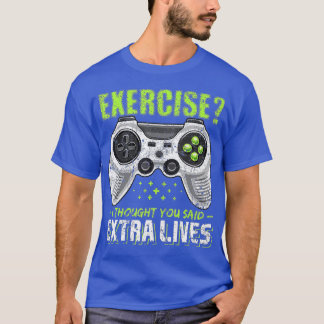 Extra Lives Funny Video Game Controller Retro Boy T-Shirt