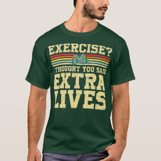 Extra Lives Funny Video Game Controller Retro  Boy T-Shirt