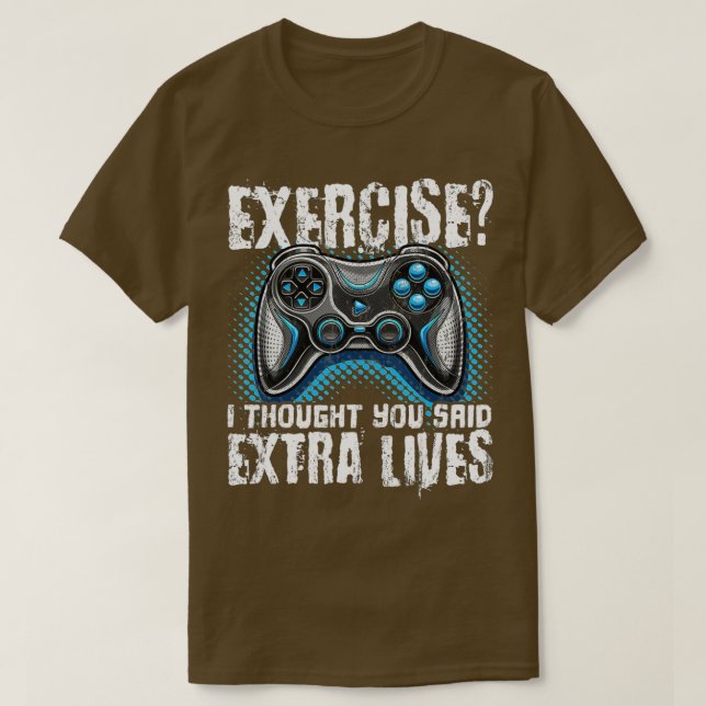 Extra Lives Funny Video Game Controller Retro  Boy T-Shirt (Design Front)