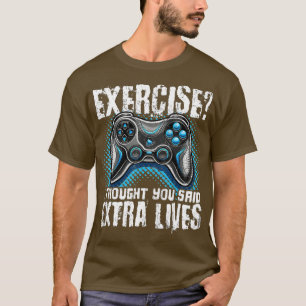 Extra Lives Funny Video Game Controller Retro Boy T-Shirt