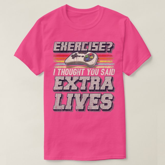 Extra Lives Funny Video Game Controller Retro  Boy T-Shirt (Design Front)