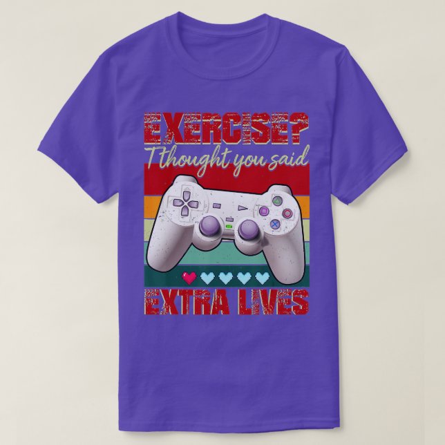 Extra Lives Funny Video Game Controller Retro  Boy T-Shirt (Design Front)