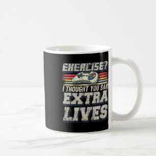 Extra Lives Funny Video Game Controller Retro Game Coffee Mug