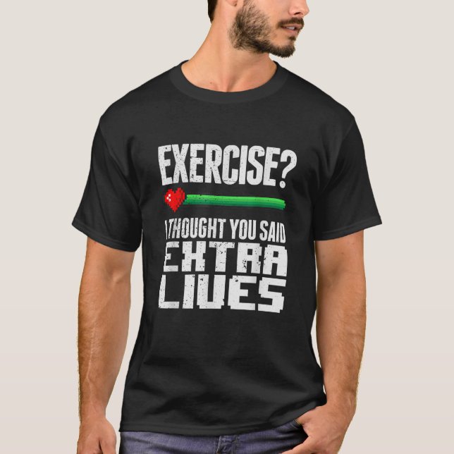 Extra Lives Funny Video Game Controller Retro Game T-Shirt (Front)