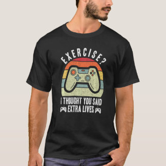 Extra Lives Video Game Controller Gamers T-Shirt