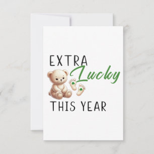 Extra luck this year pregnancy announcement