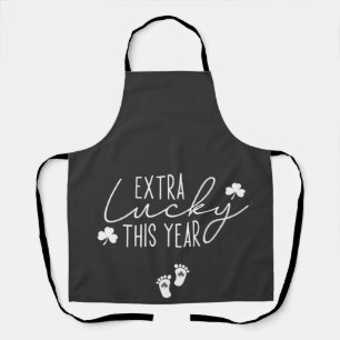 Extra Lucky This Year Pregnancy St Patrick Lucky Apron