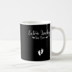 Extra Lucky This Year St Patricks Pregnancy Announ Coffee Mug