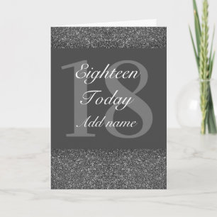 Extra special personalised birthday card 18th