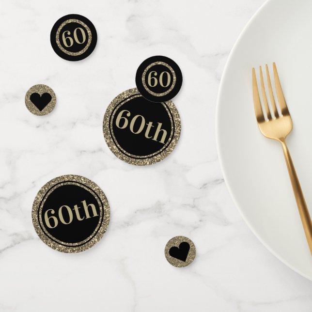 Extra Special stylish birthday confetti 60th (Group)