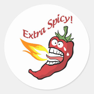 Extra Spicy Pepper Classic Round Sticker
