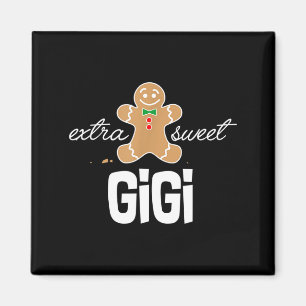 Extra Sweet Gigi _ Cute Christmas Gingerbread Gift Magnet