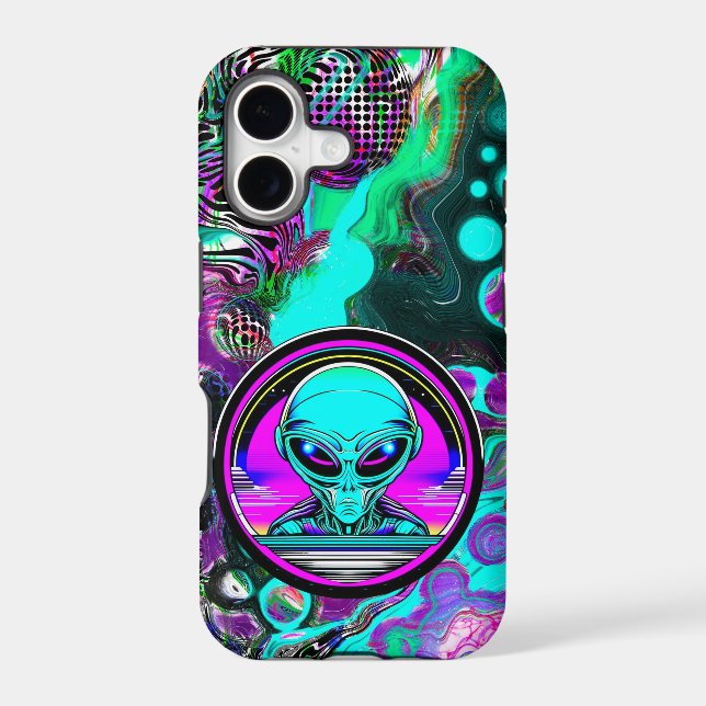 Extra Terrestrial Alien Flying a UFO (Back)