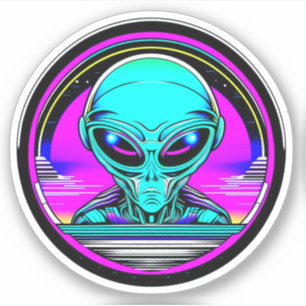 Extra Terrestrial Alien Flying a UFO