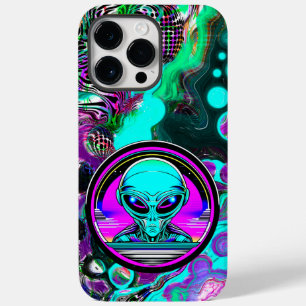 Extra Terrestrial Alien Flying a UFO Case-Mate iPhone 14 Pro Max Case