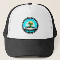 Extra Terrestrial Alien Flying a UFO