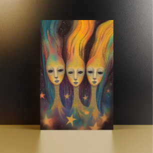 Extragalactic Energy Beings Light Entities Stars  Postcard