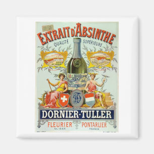 Extrait d'Absinthe Poster Fine Art Magnet