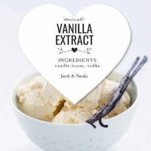 extrait de vanille maison sur mesure étiquette de 