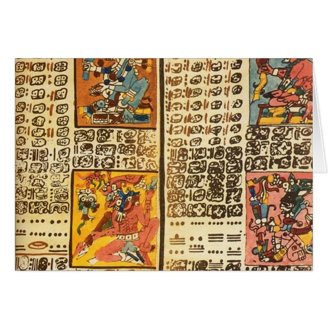 Extraits maya de codex de Dresde (Devant horizontal)