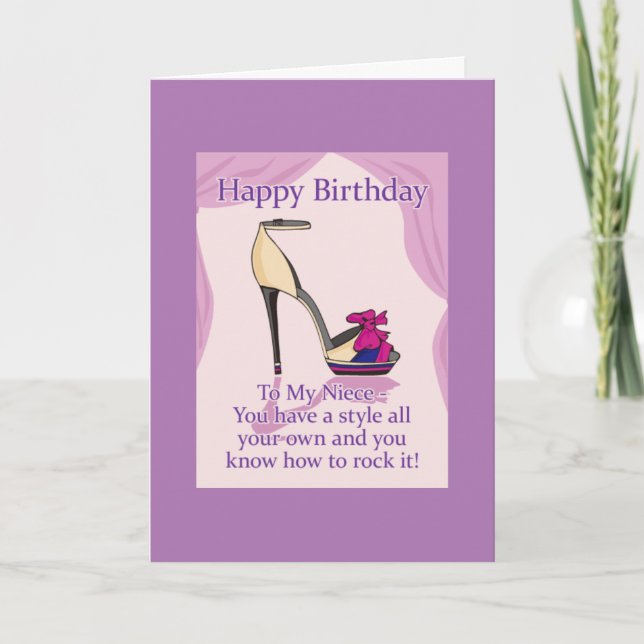 EXTRAORDINAIRE **NIECE** SUR VOTRE CARTE D'ANNIVER (Devant)