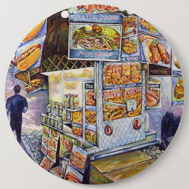 Extraordinary Artistic Workload 6 Inch Round Button (Front)