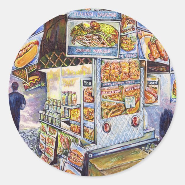 Extraordinary Artistic Workload Classic Round Sticker (Front)