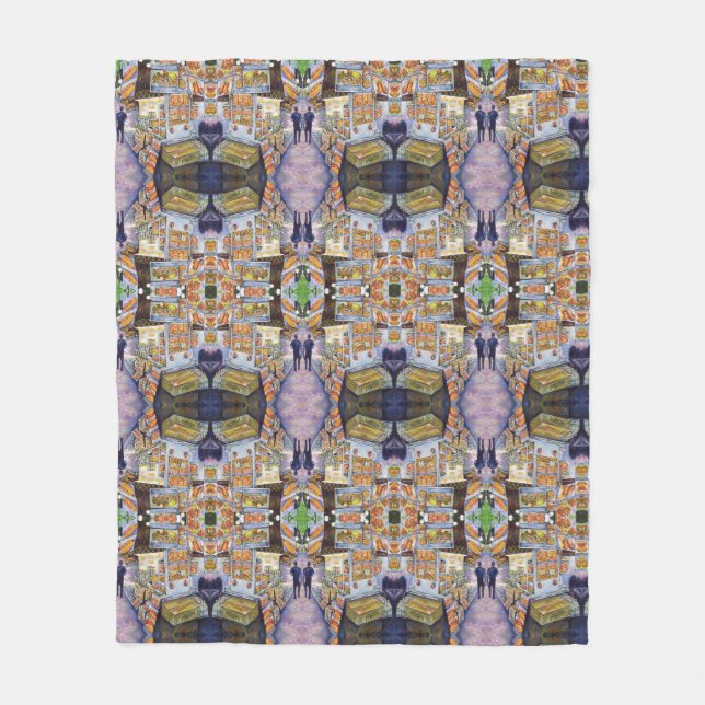 Extraordinary Artistic Workload Fleece Blanket (Front)