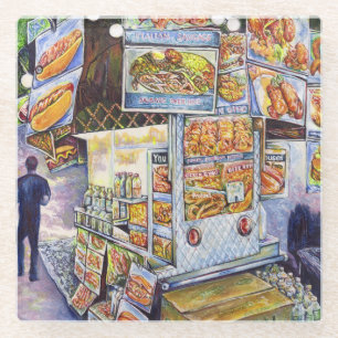 Extraordinary Artistic Workload Glass Coaster