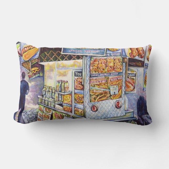 Extraordinary Artistic Workload Lumbar Pillow (Front)