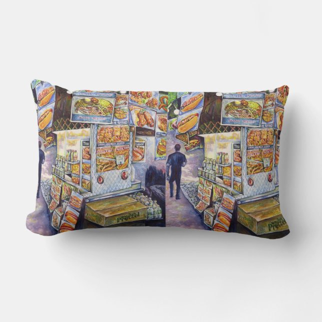 Extraordinary Artistic Workload Lumbar Pillow (Front)