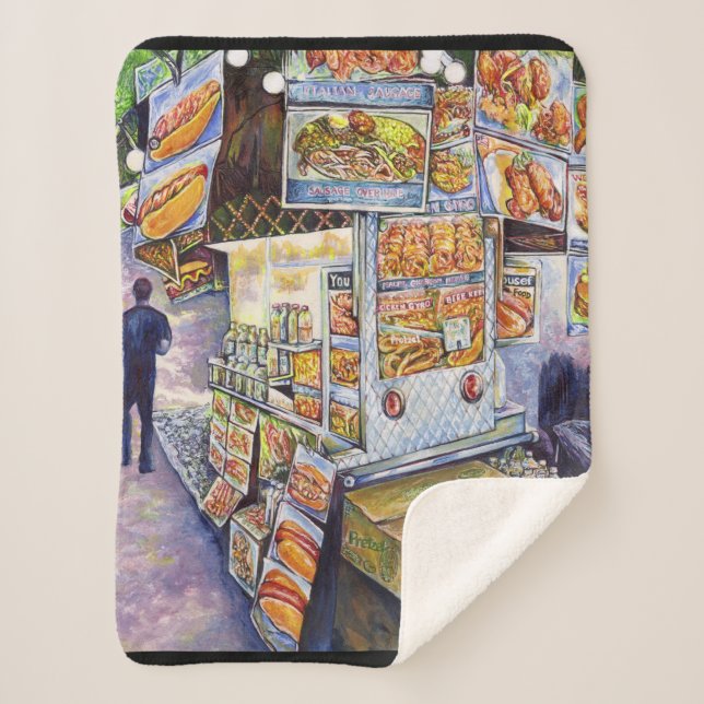 Extraordinary Artistic Workload Sherpa Blanket (Front)